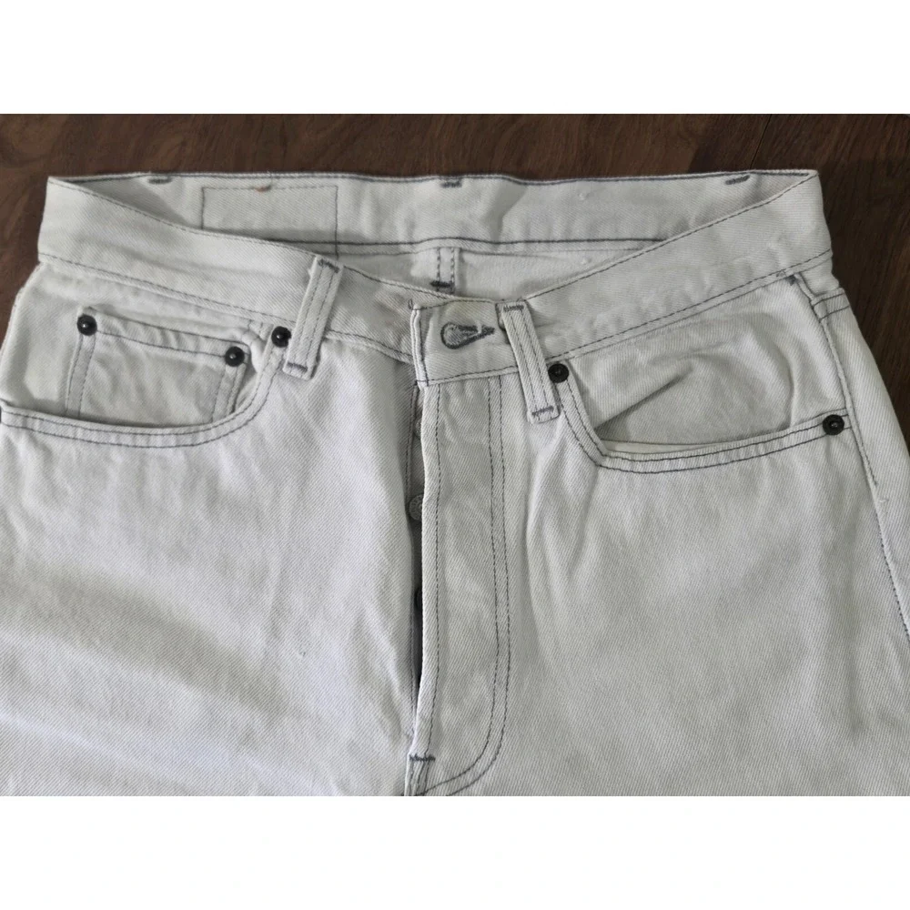 Vintage Levi's 501 0657 31x36 Faded Grey‎ Jeans 80s Made in USA Fit 30 x 36